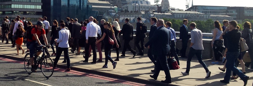 unfair dismissal advice People walking to work