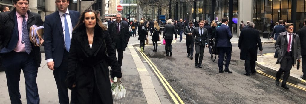 office people in street